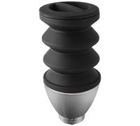 Macinacaffè monodose per chicchi di caffè a soffietto in metallo e silicone, adatto per cucina e casa, migliora la consistenza del sapore e riduce gli sprechi (argento)