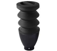 Macinacaffè monodose per chicchi di caffè a soffietto in metallo e silicone, adatto per cucina e casa, migliora la consistenza del sapore e riduce gli sprechi (nero)