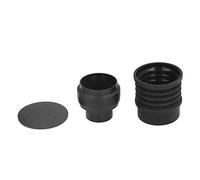Macinacaffè Monodose Tramoggia 356g in Silicone, Dosatore Avanzato con Soffietto Sostituzione per Bidone Caffè Singolo Nero ECM