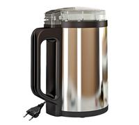 Macinacaffe per chicchi di caffè: acciaio elettrico, portatile e resistente | Dimensioni di macinazione compatte con controllo di un tocco, strumento da cucina efficiente per la messa a terra