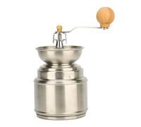 Macinacaffè Professionale K Ultra Grinder Caffè Manuale, Macinino Macina Caffè Dosacaffe per Moka in Acciaio Inox e Legno - Design a Manovella, Multiuso per Casa e Feste