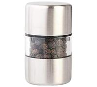 Macinapepe - 3 × 5,2 cm in ceramica | Macinapepe manuale e macinasale in acciaio portatile pratico spargitore per cucina, attività all'aperto, feste e pranzi al sacco