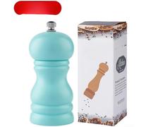 Macinapepe compatto in legno, 10,2 cm, per uso in cucina, colore: verde