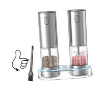 Macinapepe elettrico da 95 ml con ricarica e grossolanità regolabile, per macinapepe automatico da cucina, 1 pezzo