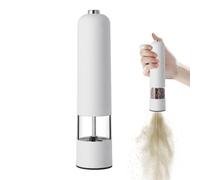 Macinapepe, macinacasale e pepe elettrico, trituratore elettrico automatico con coperchio antipolvere, sale e pepe automatico, gadget da cucina per macinare grani