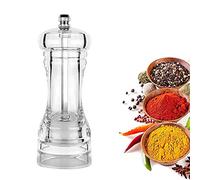 Macinapepe Trasparente, Macina Sale Acrilico, Macinapepe Manuale, Strumento Macinapepe, Macinapepe Acrilico, Macinapepe, per Pepe, Salgemma, Erbe Secche