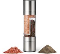 Macinasale e pepe 2 in 1 regolabile manualmente, macinasale dell'Himalaya, macinapepe, peperoncino, macina spezie per barbecue, cucina