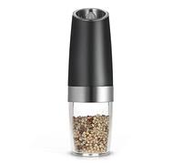 Macinasale E Pepe Elettrico A Gravità LED | Luce LED Blu Per Visibilità, Avvio Automatico A Gravità, Nucleo Ceramico Regolabile, Richiede 6 Batterie AAA