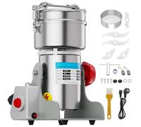 Macinaspezie elettrico, 800 g ad alta velocità con 2400 W, 30-300 mesh per erbe aromatiche, spezie, noci, cereali con protezione da sovraccarico