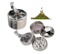 Macinatore For Noci E Spezie Dure For Noce Moscata, Zenzero, Sale Grosso E Pepe In Grani, Utensili Manuali, Frantoi(Silver)