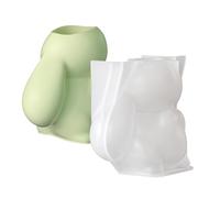 Macine in silicone di Pasqua - Strumenti di rilascio facili per l'artigianato - Forma portacandele a forma di coniglio, per cera gesso resina epossidica decorazione domestica appartamento dormitorio