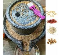 Macinino a mano in granito naturale, per pasta di grano e noce moscata, polverizzatore di fagioli asciutti e bagnati, con telaio in legno, utensile da cucina classico