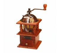 Macinino a Manovella con Cassetto in Legno Trasparente Macina Caffè Manuale