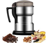 Macinino Elettrico Multiuso 400W | Macina Spezie Caffè Noci e Semi | Contenitore in Acciaio Inossidabile 200g | Macinaspezie per Cucina con Lame Professionali