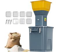 Macinino elettrico per cereali da 1000 W per cereali secchi, spezie, riso, mais, con 6 setacci, macinatura regolabile e tramoggia rimovibile.