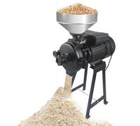 Macinino Elettrico per Cereali, Macinatrice per Mais per Cereali Secchi Umidi da 1500 W, Macinino per Farina per Mangimi Commerciali Pesanti Macina per Riso, Grani di Mais, caffè, Grano con Imbuto,