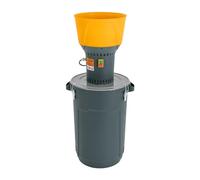 Macinino elettrico per cereali per uso domestico e commerciale, con motore a nucleo in rame da 1300 W, contenitore da 50 l, 5 setacci per grano e avena, mais (blu, 60 L)
