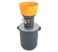 Macinino elettrico per cereali per uso domestico e commerciale, con motore a nucleo in rame da 1300 W, contenitore da 50 l, 5 setacci per macinazione a grano, avena, mais (blu, 50 L)