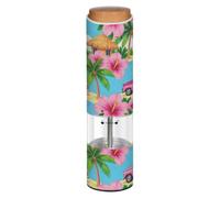 Macinino elettrico per sale e pepe Tropical Island Hibiscus Flower Blue Pattern