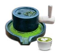 Macinino in pietra fatto a mano in granito naturale multiuso mulino per cereali frumento orzo in pietra blu per macinare (Stone Mill with Stand)