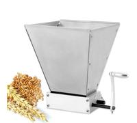 Macinino manuale per grano per orzo, macina per malto regolabile, in acciaio inox, senza base in alluminio e senza valvola di controllo)