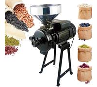 Macinino per Cereali Elettrico, Macinino per Spezie in Acciaio Inossidabile da 1500W + Imbuto, Macinatura Ad Alta Velocità a 1450 Giri/min, per Farina di Cereali Noci Cereali e Caffè