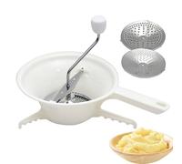 Macinino per conserve con 3 dischi abrasivi Macinino in plastica per alimenti manuale antiruggine per di pomodoro, di mele, formaggio, insalata, verdura, frutta..