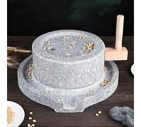 Macinino per grani di pietra, fatto a mano, strumento per macinare farina e grano per pane, tortillas e spezie, design in pietra naturale