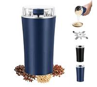 Macinino Superfine Per Uso Domestico, Macchina Per Miscelare E Polverizzare Cereali, Macinino Elettrico Con Funzione One-touch, Macinino Elettrico in Acciaio Inossidabile Per Chicchi (Blu)