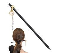 Maciun Forcine per capelli in legno, forcine per capelli forma di coniglio di giada, forcine per capelli tradizionali cinesi , da donna, fatte mano, per copricapo