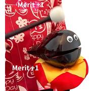 Maciun Tamburo blocco zen,Strumento buddista Tamburo di pesce in legno con occhi piccoli - Buddista Zen Block Drum, Strumento a percussione per strumenti di meditazione, Percussione musicale