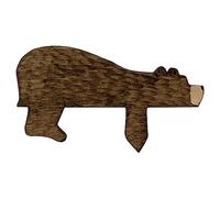 Maciun Top porta a forma di orso | decorazione in legno artigianale,forma di orso, decorazione per la casa, decorazione della porta 'orso in legno, decorazione da parete orizzontale per