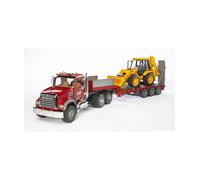 BRUDER MACK Granite Low loader and JCB 4CX