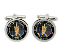 Mackay Clan Scozzese Gemelli IN Cromo Scatola