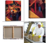 Macke funambolo design quadro stampa tela dipinto telaio arredo casa