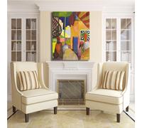 Macke il bazar design quadro stampa tela dipinto telaio arredo casa