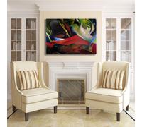 Macke la tempesta design quadro stampa tela dipinto telaio arredo casa