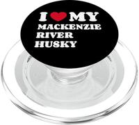 Mackenzie River Huskies I Love My Mackenzie River Husky PopSockets PopGrip per MagSafe