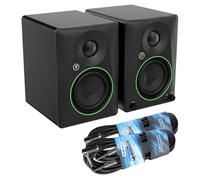 Mackie CR4.5BT - Monitor da studio attivo a 2 vie, altoparlante Bluetooth con 2 cavi jack Keepdrum