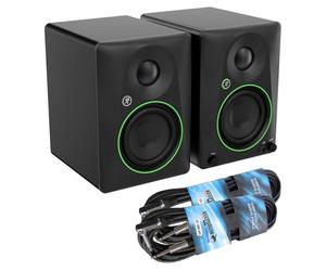 Mackie CR4.5BT - Monitor da studio attivo a 2 vie, altoparlante Bluetooth con 2 cavi jack Keepdrum