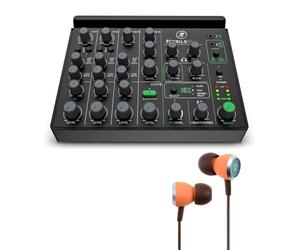 Mackie MobileMix Mixer analogico mobile a 8 canali con auricolari Audiofly