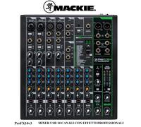 MACKIE Profx10V3 Mixer con Effetti Professionale a 10 Canali con USB