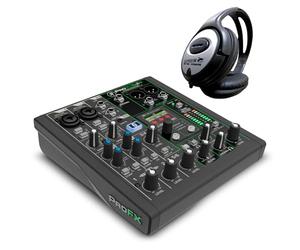 Mackie ProFX6v3+ - Mixer analogico a 6 canali, interfaccia Bluetooth, con cuffie Keepdrum