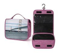 Mackinac - Beauty case da viaggio sospeso con ponte sospeso, da donna, grande capacità, per il bagno