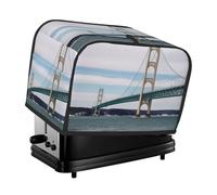 Mackinac - Copertura per tostapane a 2 fette, copertura antipolvere e lavabile, per piccoli elettrodomestici, per sala da pranzo, casa, tavolo, idea regalo