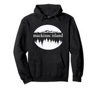 Mackinac Isola Michigan Natura Vacanza Souvenir Design Felpa con Cappuccio