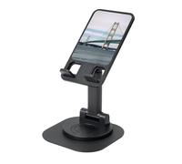 Mackinac - Supporto per telefono cellulare con ponte sospeso, regolabile in altezza, girevole a 360°, portatile, pieghevole, accessorio da ufficio compatibile con tutti i telefoni cellulari e tablet