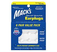 Mack's Tappi per le orecchie in morbido silicone per cuscini