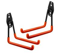 Maclean 1 pezzo gancio da garage, supporto da parete per pneumatici, strumenti, scala, bicicletta | Ganci da parete per organizzazione, doppio gancio, ganci di stoccaggio, ganci per attrezzi (2