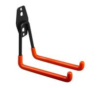 Maclean 1x Gancio per garage, Supporto da parete per garage Portagomme, attrezzi, scala, bicicletta | Gancio a muro per organizzazione, doppio gancio (1, Carico max. 50kg) MC-443